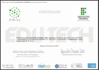 Certificado (Exemplo)